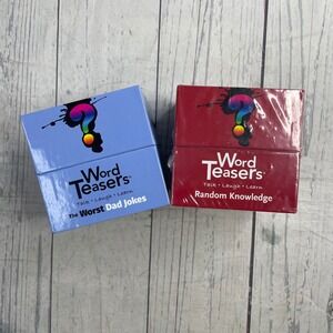 Word Teasers Dad Jokes Random Knowledge Card Game conversation Set NEW